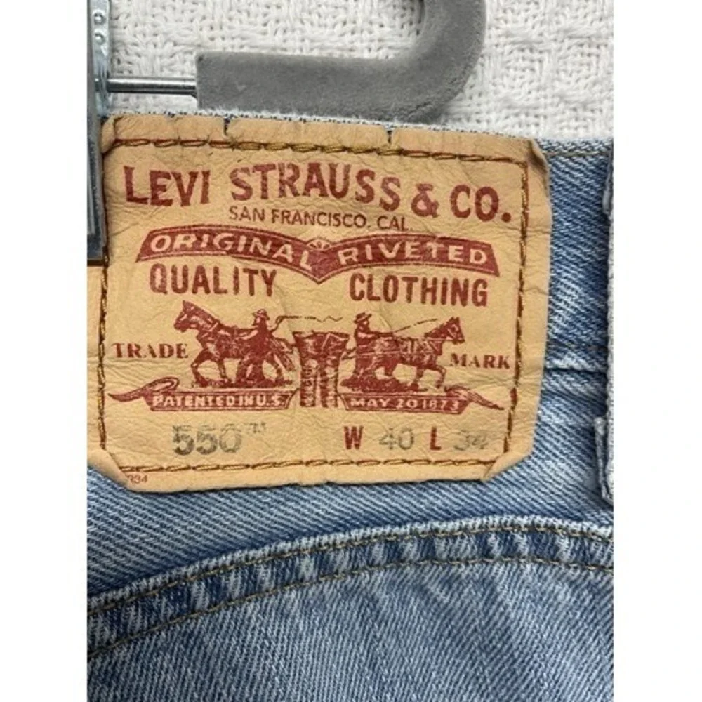 Levi's 505 Regular Fit‎ Blue Light Wash Mid Rise Denim Jeans Men 40x30 India